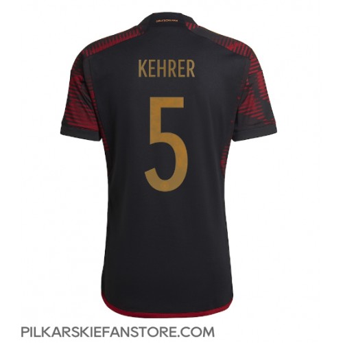 Tanie Strój piłkarski Niemcy Thilo Kehrer #5 Koszulka Wyjazdowej MŚ 2022 Krótkie Rękawy